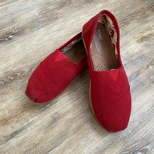 Toms Red Women’s Shoes Size 9